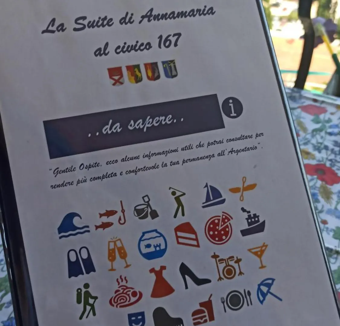 La Suite Di Annamaria Al 167 - Porto Santo Stefano 0*, 圣托斯特凡诺港 意大利
